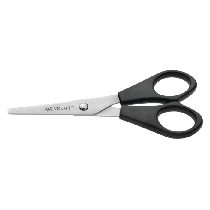 Kantoorschaar Westcott 130mm met kunststof grip rvs