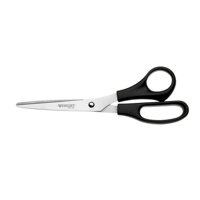 Kantoorschaar Westcott 210mm met kunststof grip rvs