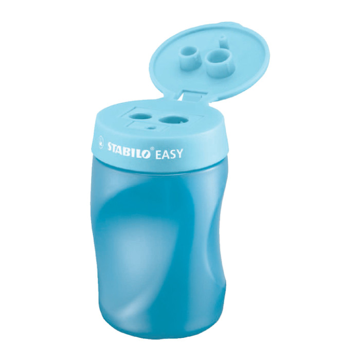Puntenslijper STABILO Easy 4502 3 in 1 rechtshandig blauw