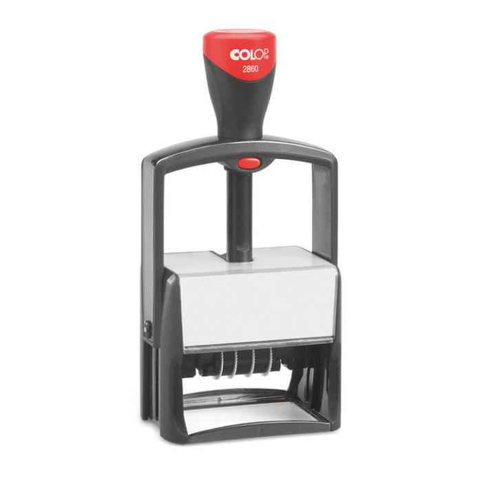 Woord-datumstempel Colop Heavy Duty 2860 Classic Line personaliseerbaar