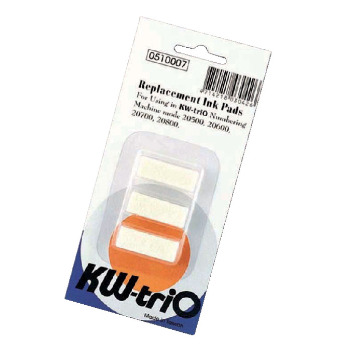 Stempelkussen KW-trio numeroteur 3 stuks