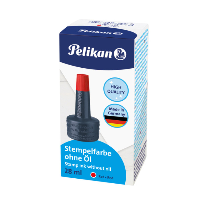 Stempelinkt Pelikan flacon 28ml rood