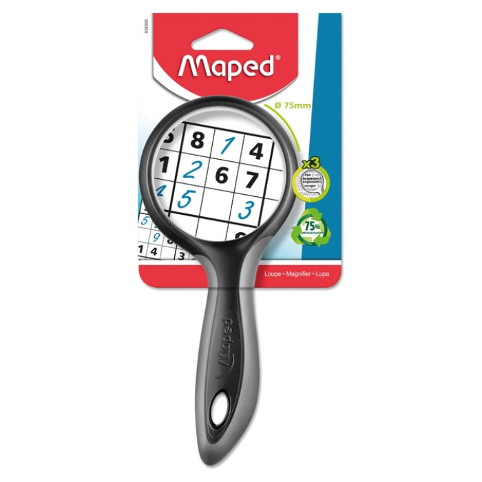 Loep Maped Ergologic 3x vergroting 75mm blister
