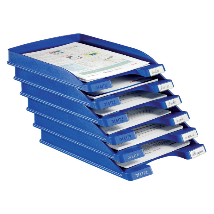 Brievenbak Leitz Plus Slim A4 blauw