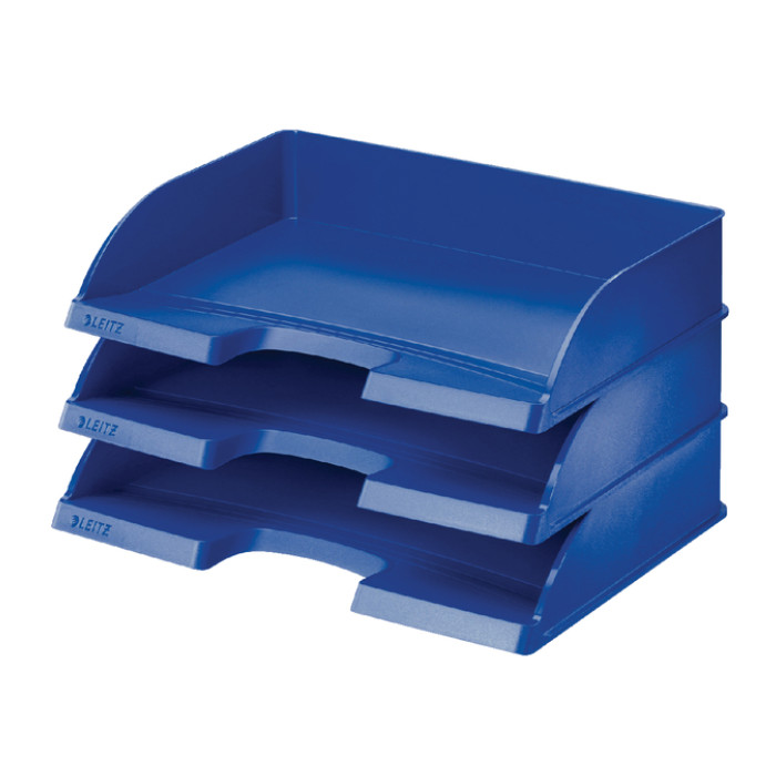 Brievenbak Leitz Plus A4 maxi dwars blauw
