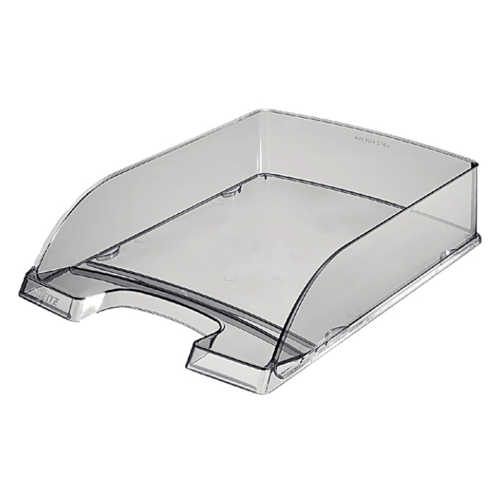 Brievenbak Leitz Plus A4 transparant rookglas