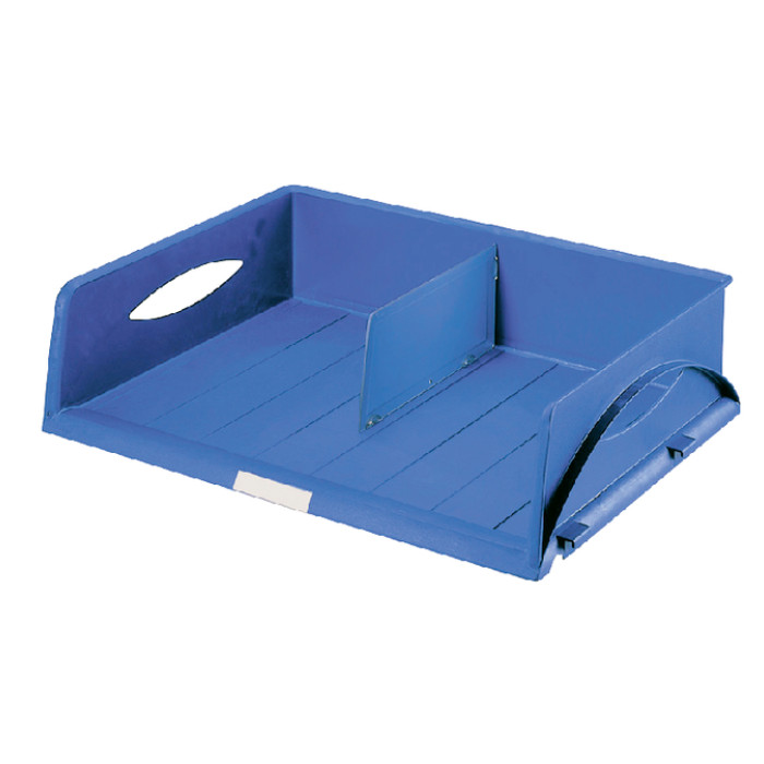 Brievenbak Leitz Sorty Jumbo A3 dwars blauw