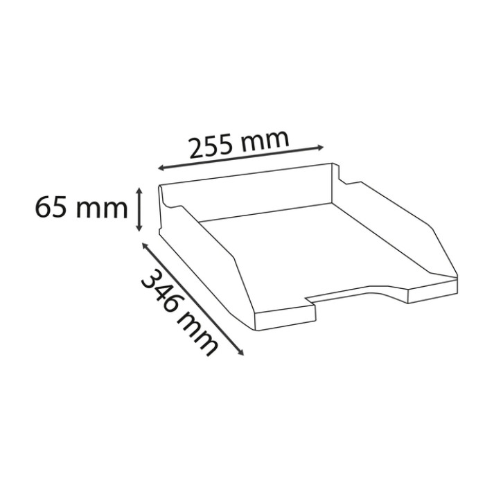 Brievenbak Exacompta Ecoblack zwart