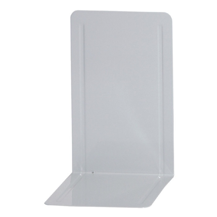 Boekensteun MAUL Pro 140x120x240mm set 2 staal wit