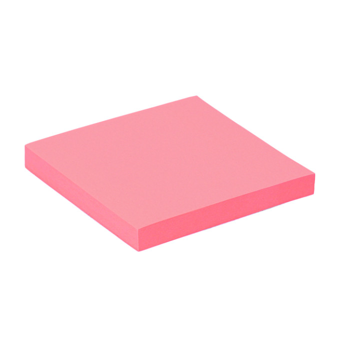 Memoblok Quantore 76x76mm roze 100 vel
