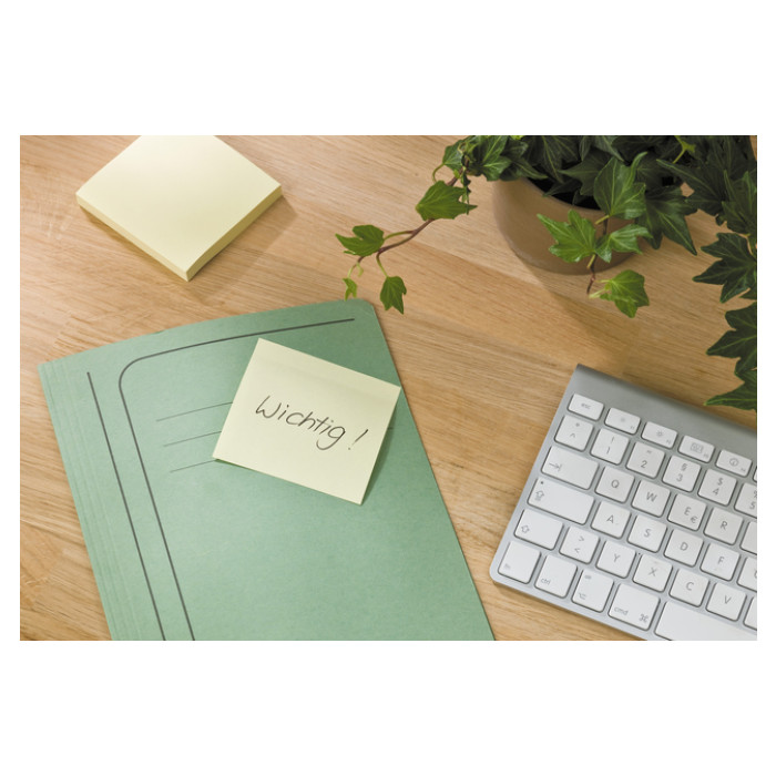 Memoblok Post-it Z-Note R330-1T 76x76mm recycled geel 16 stuks