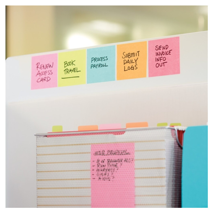 Memoblok Post-it 2030 76x76mm kubus ultra assorti
