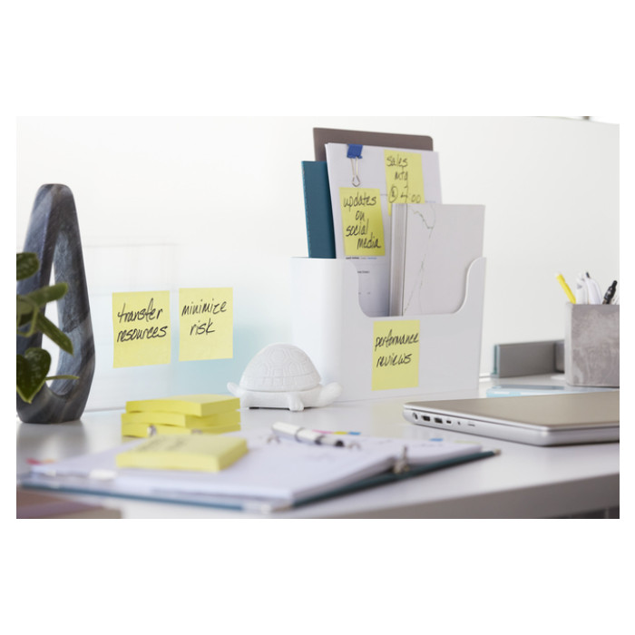 Memoblokdispenser Pro tbv Post-it Z-Notes 76x76mm incl notes transparant zwart