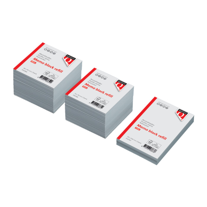 Memoblaadjes Quantore losbladig 90x90x90mm 900 vel
