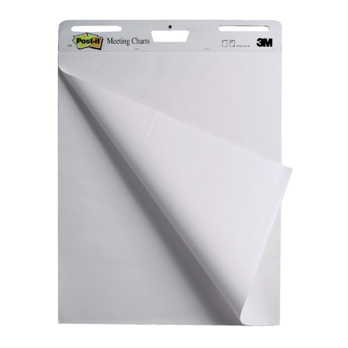 Meeting chart Post-it 559 Super Sticky 63.5x76.2mm wit 4+2 gratis