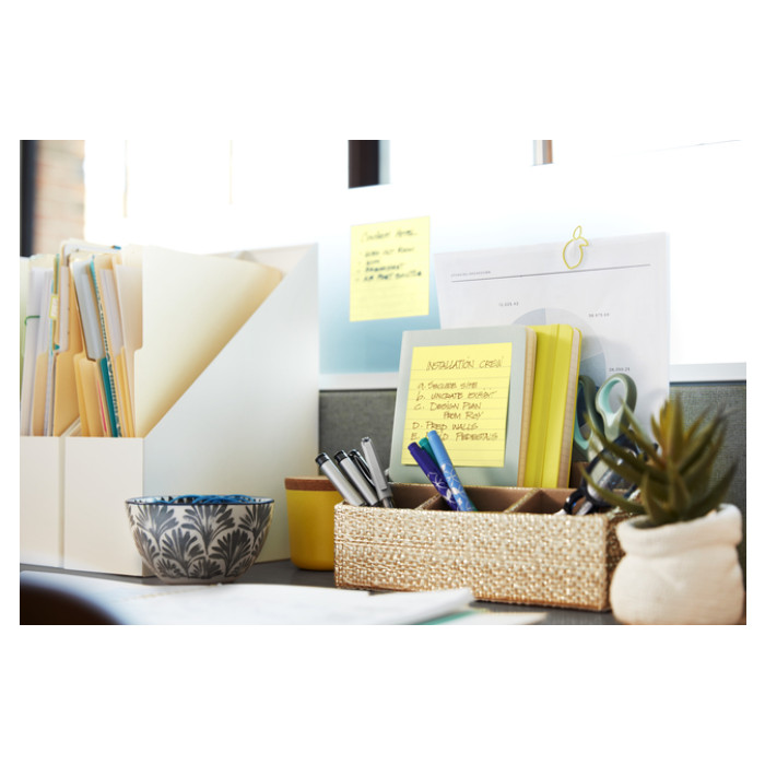 Memoblok Post-it 660 lijn 102x152mm canary yellow