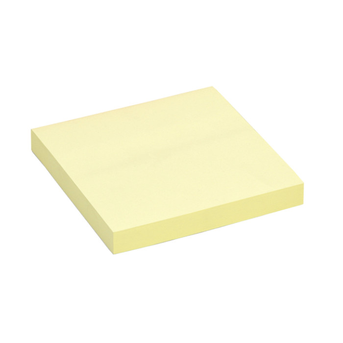Memoblok Quantore 76x76mm geel 100 vel