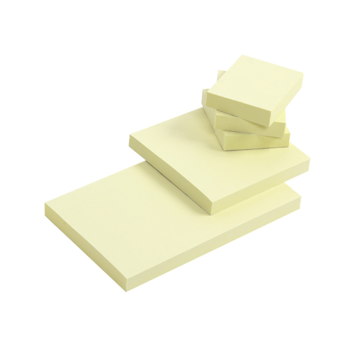 Memoblok Quantore 76x76mm geel 100 vel