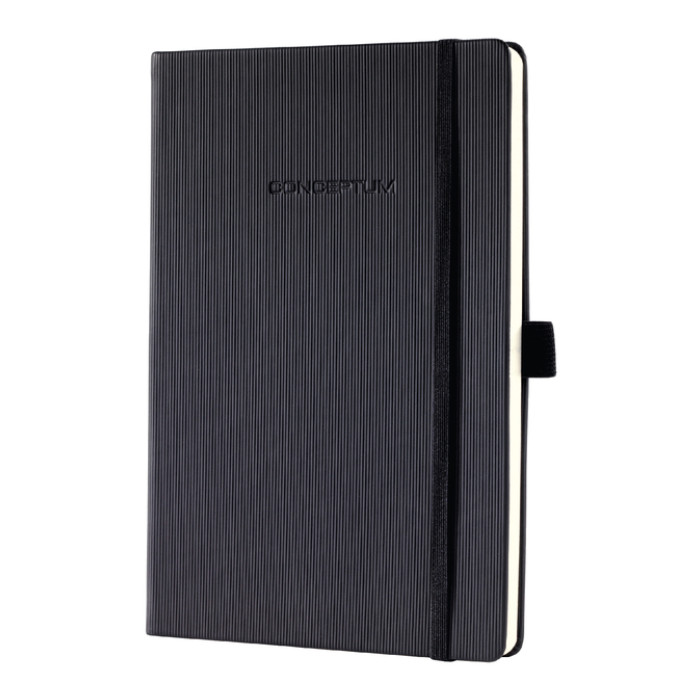 Notitieboek Sigel Conceptum Pure A5 194blz 80gr blanco zwart