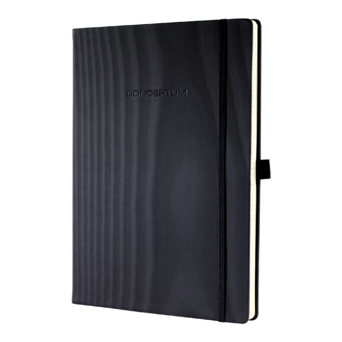 Notitieboek Sigel Conceptum Pure A4+ lijn zwart