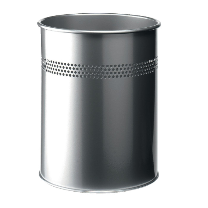 Papierbak Durable 3300-23 15 liter 30mm perforatie zilver