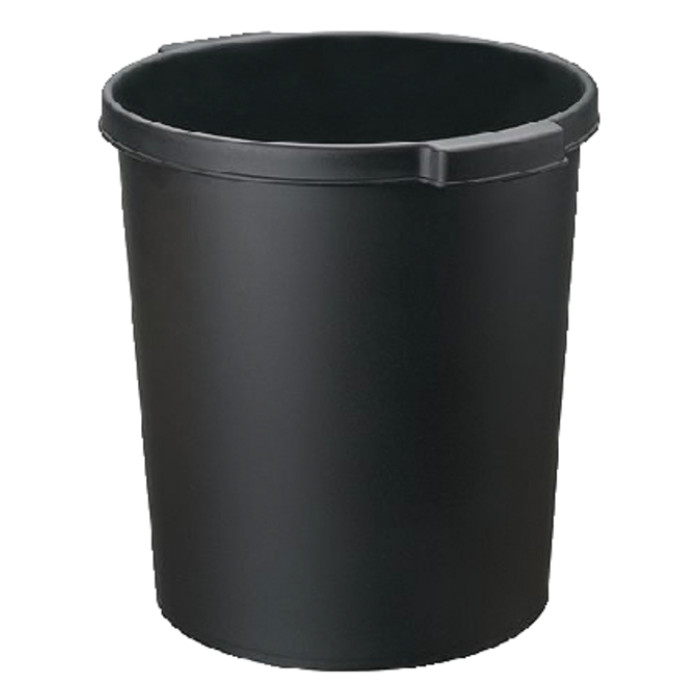 Papierbak Djois Re-Solution 15liter met griprand zwart