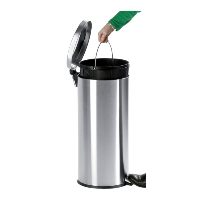 Pedaalemmer V-part 20 liter mat rvs