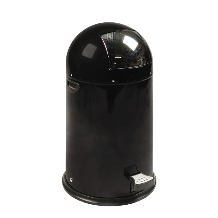 Afvalbak EKO Kickcan 33 liter mat zwart