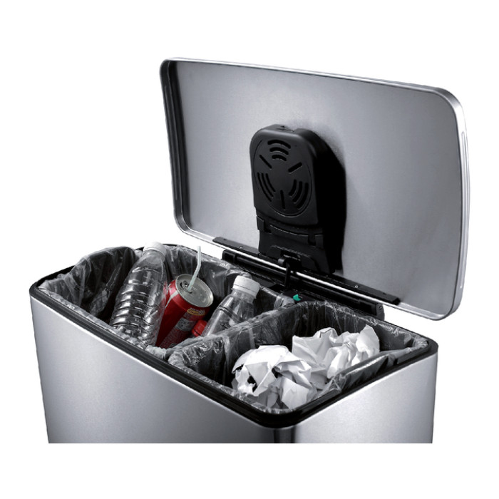 Pedaalemmer EKO E-Cube 18+28 liter rvs
