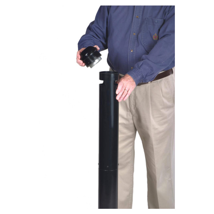 Asbak Rubbermaid Smokers' Pole vrijstaand zwart