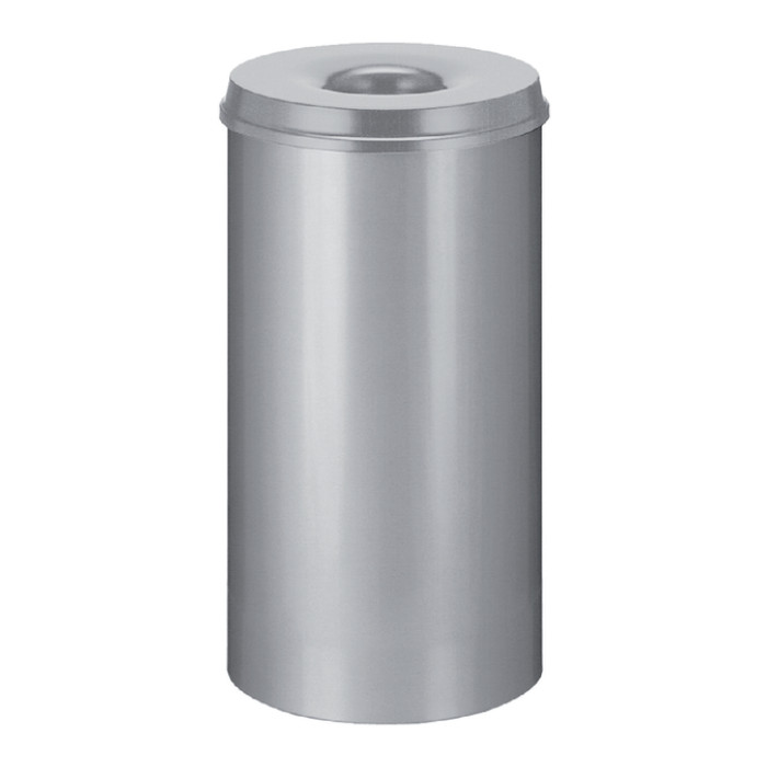 Papierbak met vlamdover Vepabins 50liter 33.5cm grijs