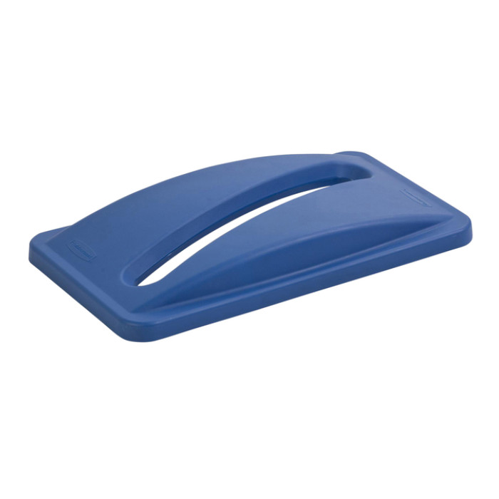 Deksel Rubbermaid Slim Jim Vented inwerpopening voor papier blauw