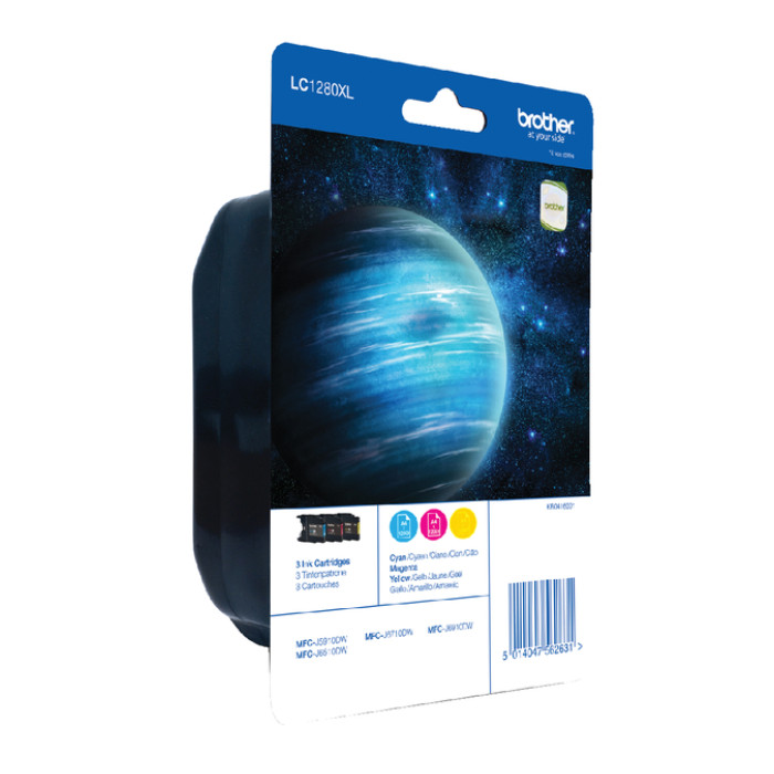 Inktcartridge Brother LC-1280XLRBWBP 3 kleuren