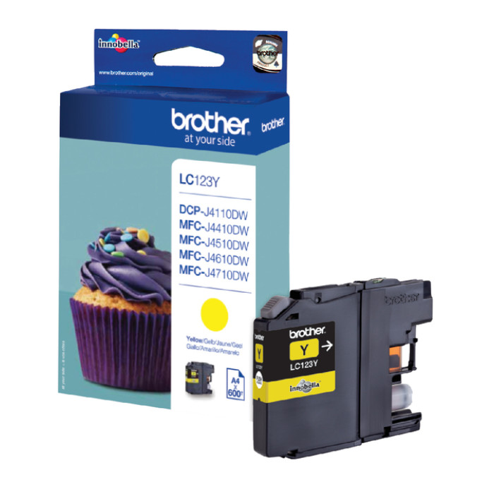 Inktcartridge Brother LC-123Y geel