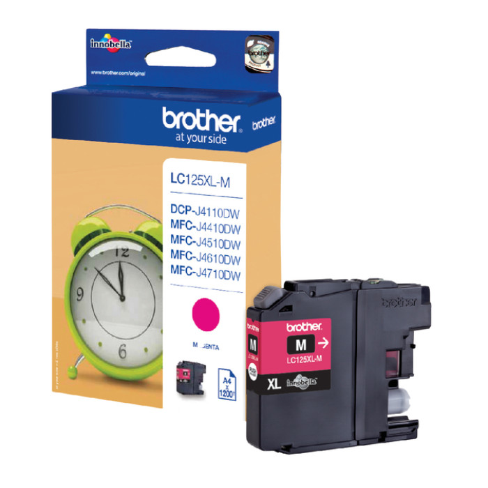 Inktcartridge Brother LC-125XLM rood