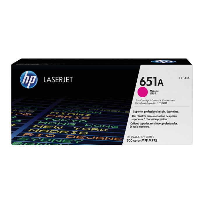 Tonercartridge HP CE343A 651A rood