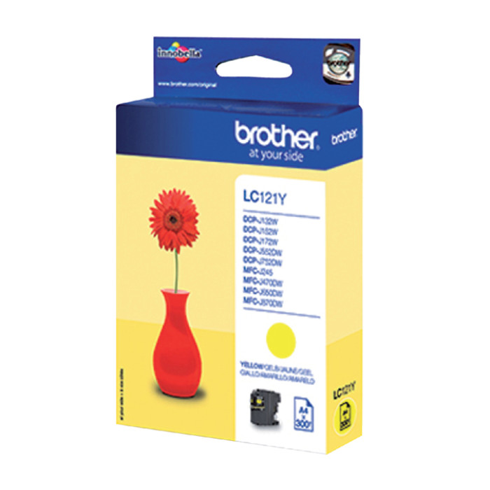 Inktcartridge Brother LC-121Y geel