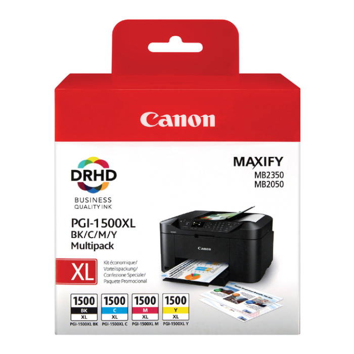 Inktcartridge Canon PGI-1500XL zwart + kleur