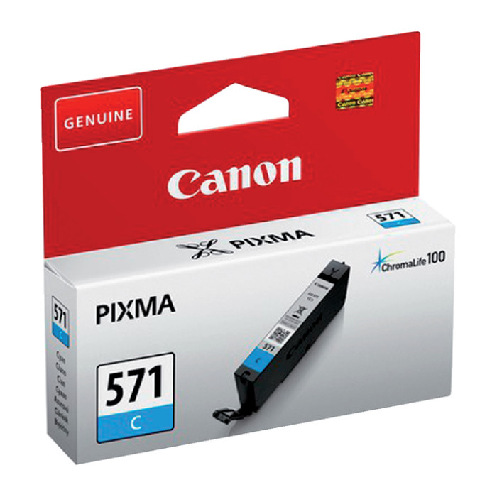 Inktcartridge Canon CLI-571 blauw