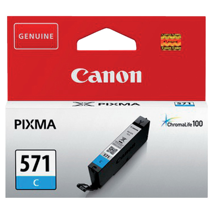 Inktcartridge Canon CLI-571 blauw
