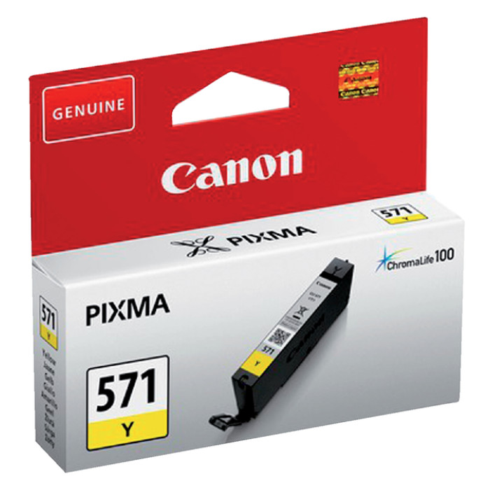 Inktcartridge Canon CLI-571 geel