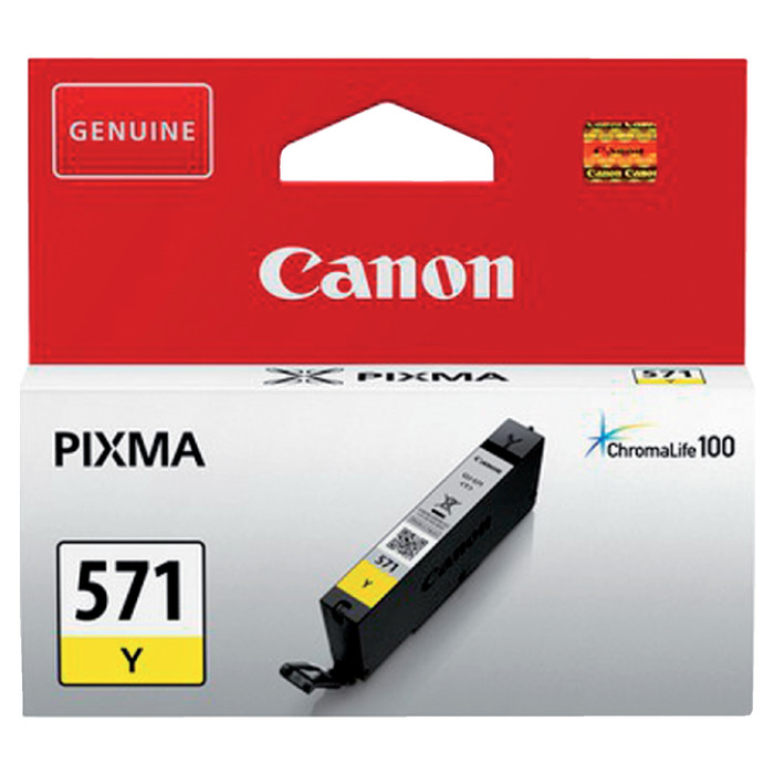 Inktcartridge Canon CLI-571 geel