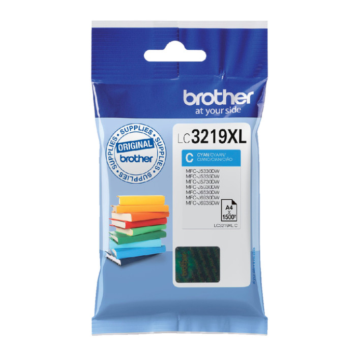 Inktcartridge Brother LC-3219XLC blauw