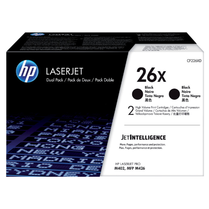 Tonercartridge HP CF226XD 26X zwart 2x