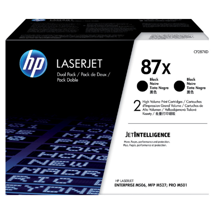 Tonercartridge HP CF287XD 87X zwart 2x