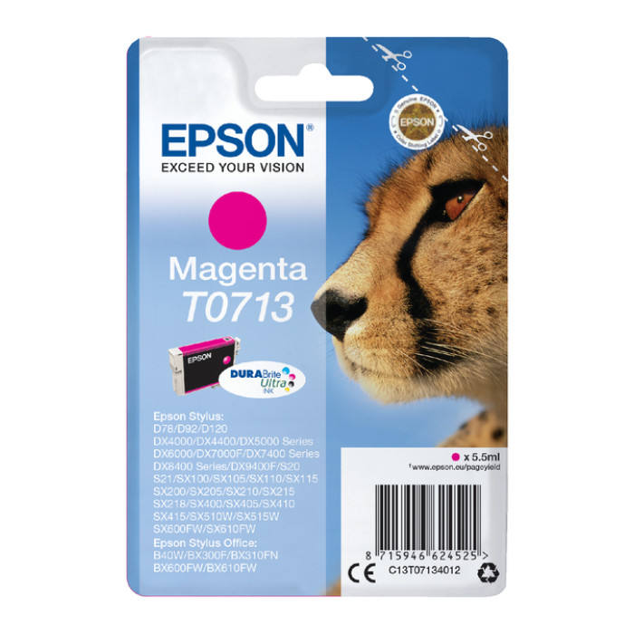 Inktcartridge Epson T0713 rood