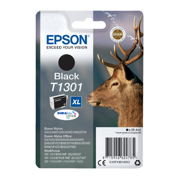 Inktcartridge Epson T1301 zwart
