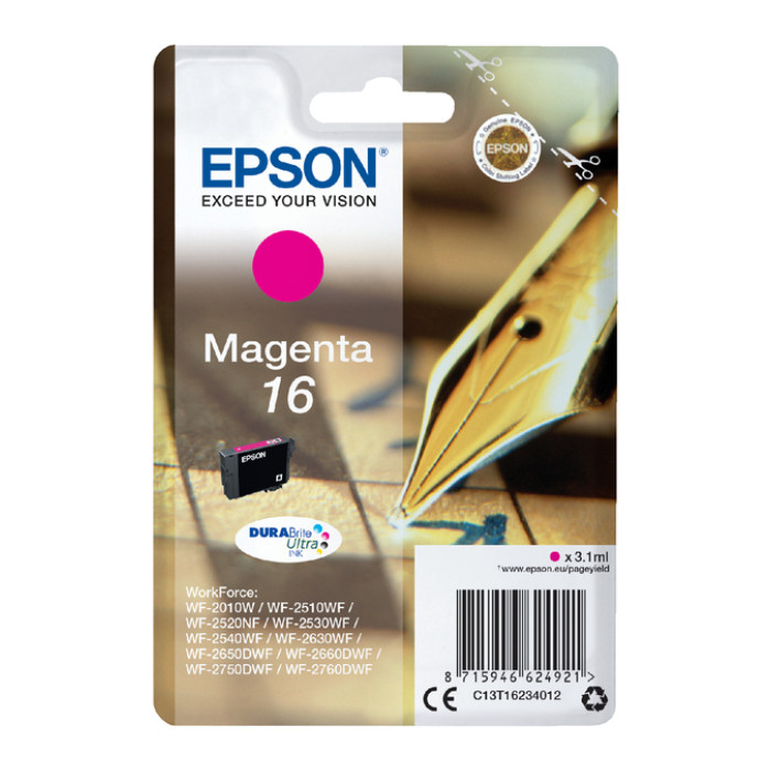 Inktcartridge Epson 16 T1623 rood