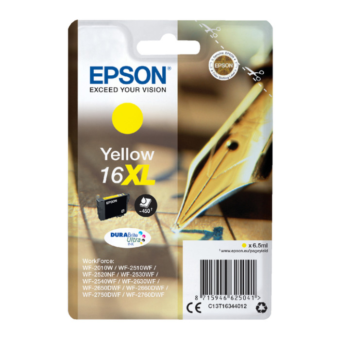 Inktcartridge Epson 16XL T1634 geel