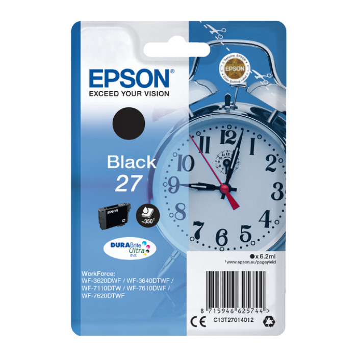 Inktcartridge Epson 27 T2701 zwart